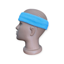 Пов'язка на голову спортивна махрова блакитна 1HT-purple Пов'язка на голову спортивна махрова блакитна 1HT-purple