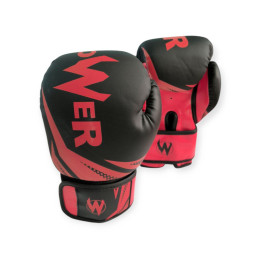 Рукавички боксерські POWER червоні 6 унцій POW-W-Red-6