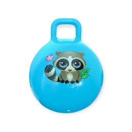 М'яч дитячий стрибун 45 см з ручкою синій 4-D45-azure