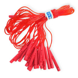 Скакалка дитяча з пластмасовими ручками ЧЕРВОНА 10 шт в упаковці TS-3450 Скакалка дитяча з пластмасовими ручками ЧЕРВОНА 10 шт в упаковці TS-3450