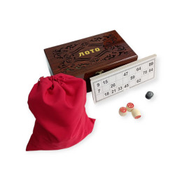 Настільна гра ЛОТО у різьбленій коробочці LD-8818M Настільна гра ЛОТО у різьбленій коробочці LD-8818M