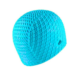 Шапочка для плавання YMKK CONQUEST силіконова блакитна YMKK-azure