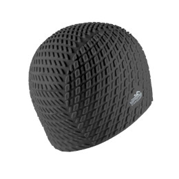 Шапочка для плавання YMKK CONQUEST силіконова чорна YMKK-black