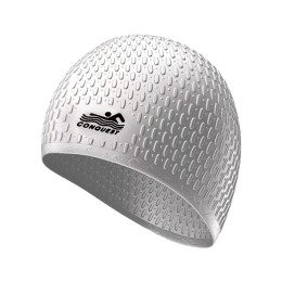 Шапочка для плавання YMSD CONQUEST силіконова сіра YM-SD-grey