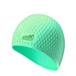 Шапочка для плавання YMSD CONQUEST силіконова зелена YM-SD-green