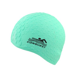 Шапочка для плавання YMJY CONQUEST силіконова світло-зелена YM-JY-green