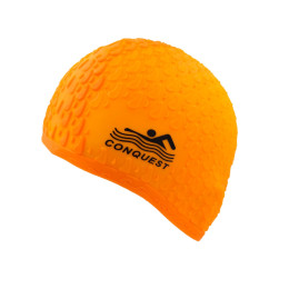 Шапочка для плавання YMJY CONQUEST силіконова оранжева YM-JY-orange