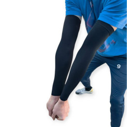 Волейбольний рукав безшовний універсальний чорний QZ-P1