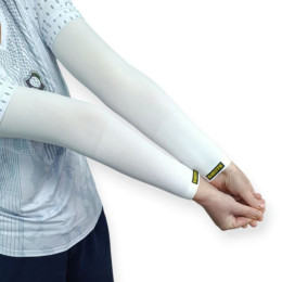 Волейбольний рукав SIBOTE безшовний універсальний білий QZ-P2 white