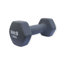 Гантель вінілова МАТОВА SNS 5 кг сіра Гантель вінілова МАТОВА SNS 5 кг сіра