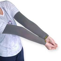 Волейбольний рукав SIBOTE безшовний універсальний сірий QZ-P2 grey