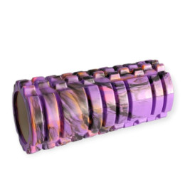 Масажний валик КЛАСИЧНИЙ SNS 33 см хвилясто-фіолетовий EVAJD2-33KM-PU+BK+ Масажний валик КЛАСИЧНИЙ SNS 33 см хвилясто-фіолетовий EVAJD2-33KM-PU+BK+