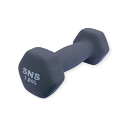 Гантель вінілова МАТОВА SNS 1 кг сіра