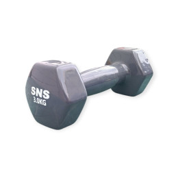 Гантель вінілова SNS 3 кг сіра