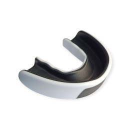 Капа боксерська дитяча POWER HC2-WT+BK біло-чорна