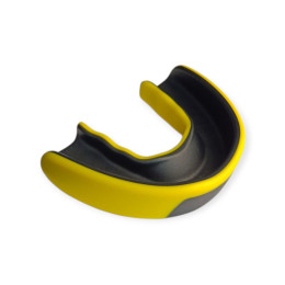 Капа боксерська дитяча POWER HC2-YE+BK жовто-чорна