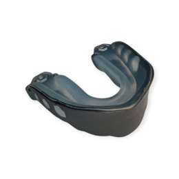 Капа боксерська дитяча POWER HC1-BK+TM чорно-прозора