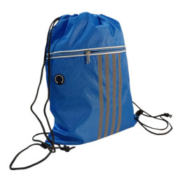 Рюкзак-мішок зі світловідбиваючими смугами блакитний CYM-03 azure