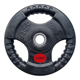 Диск для штанги вага 2,5 кг з прорізами для хвата D3-J2.5 кг