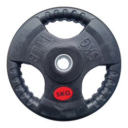 Диск для штанги вага 5 кг з прорізами для хвата D3-J5 кг