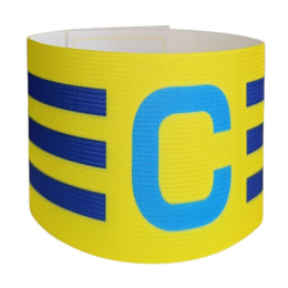Капітанська пов'язка FT-C2-Yellow жовта зі смугами