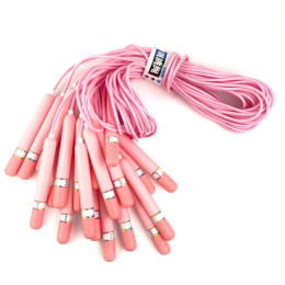 Скакалка дитяча з пластмасовими ручками 10 шт в упаковці TS-6086-Pink Скакалка дитяча з пластмасовими ручками 10 шт в упаковці TS-6086-Pink