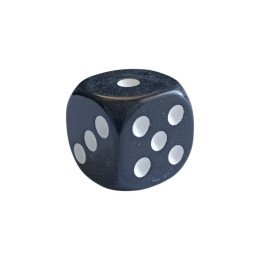 Кубик гральний 16 мм чорний TZ-16Y-Black
