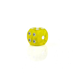 Кубик гральний 16 мм прозоро-жовтий TZ-16YT-Yellow